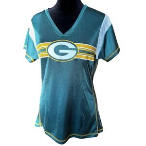 NFL Women’s size M Packers, short sleeve green T-shirt jersey